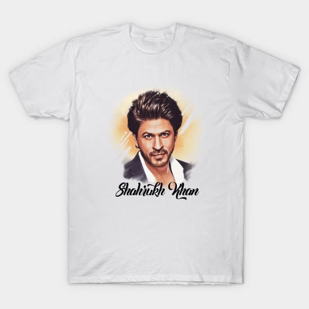 Shahrukh Khan Painting T-Shirt by SAN ART STUDIO 